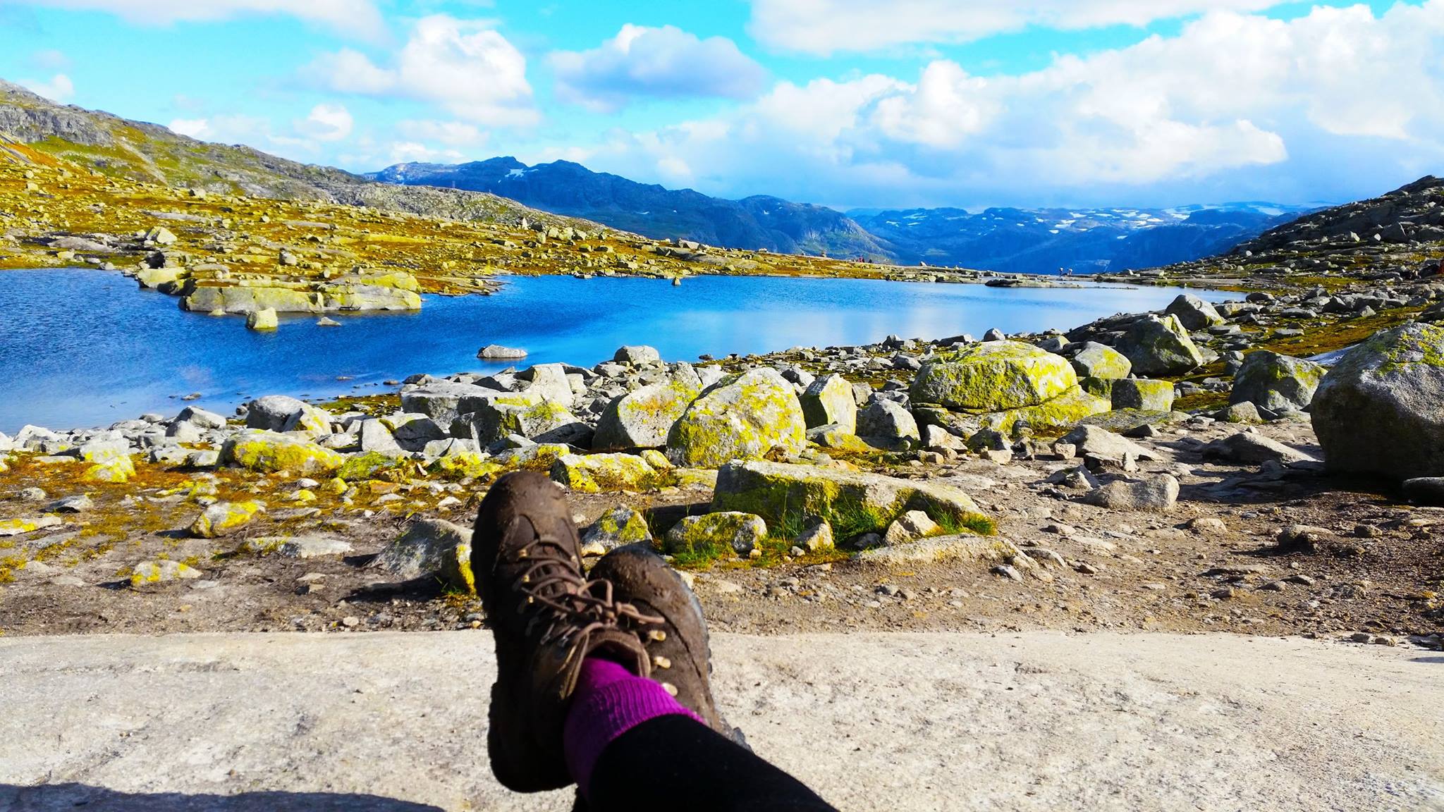 Solo Travel Blog | Backpacking with Bacon | Trolltunga Feet